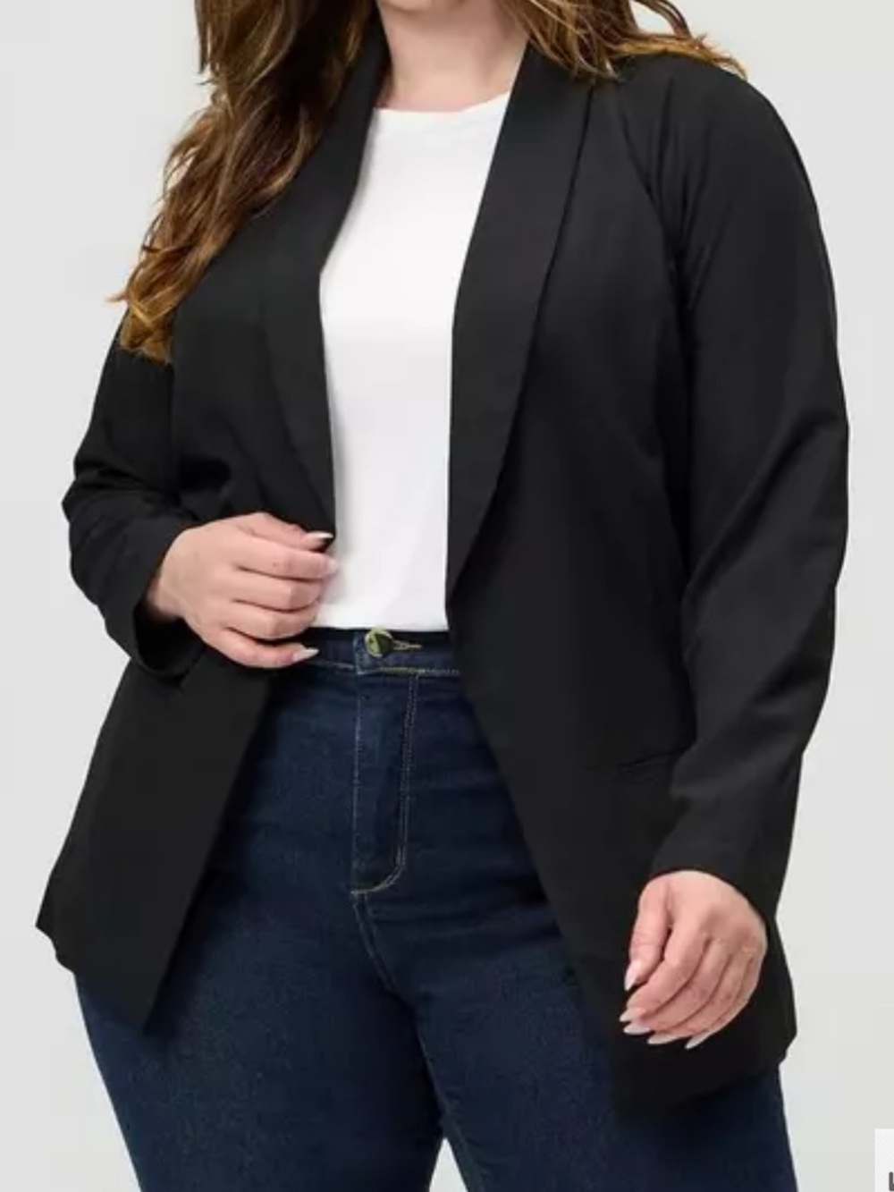 torrid Black Collar Blazer 0